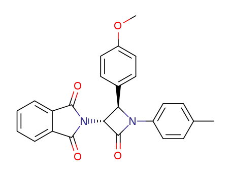 2-[(2R,3R)-2-(4-Methoxy-phenyl)-4-oxo-1-p-tolyl-azetidin-3-yl]-isoindole-1,3-dione