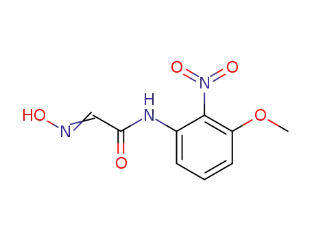 Molecular Structure of 106987-80-8 (3-methoxy-2-nitroisonitrosoacetanilide)