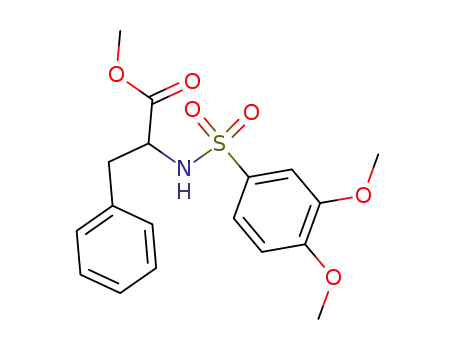 Molecular Structure of 93129-44-3 (L-Phenylalanine, N-[(3,4-dimethoxyphenyl)sulfonyl]-, methyl ester)
