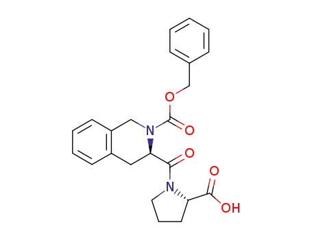 Molecular Structure of 146621-99-0 ((R)-3-((S)-2-Carboxy-pyrrolidine-1-carbonyl)-3,4-dihydro-1H-isoquinoline-2-carboxylic acid benzyl ester)