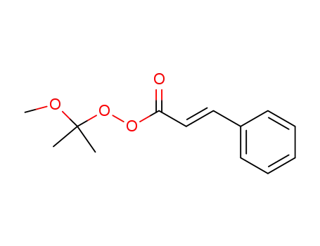 Molecular Structure of 137846-27-6 (2-Propeneperoxoic acid, 3-phenyl-, 1-methoxy-1-methylethyl ester, (E)-)