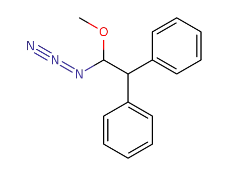 Molecular Structure of 111238-39-2 (Benzene, 1,1'-(2-azido-2-methoxyethylidene)bis-)