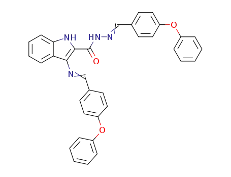 3-{[1-(4-Phenoxy-phenyl)-meth-(E)-ylidene]-amino}-1H-indole-2-carboxylic acid [1-(4-phenoxy-phenyl)-meth-(E)-ylidene]-hydrazide