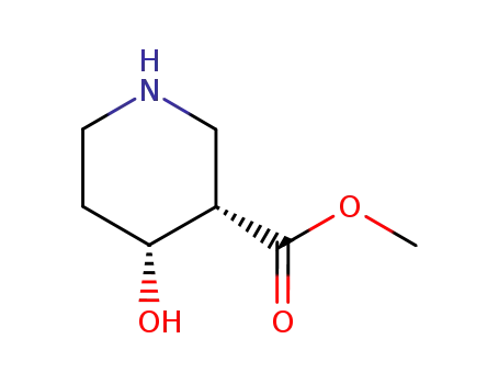 Molecular Structure of 83563-72-8 ((+/-)-cis-4-Hydroxynipecotic acid methyl ester)