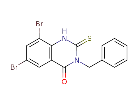 6,8-dibromo-2-thio-3-benzylquinazolin-2,4(1H,3H)-dione
