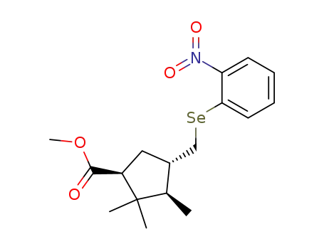 (1S,3S,4R)-methyl 3-<<(o-nitrophenyl)seleno>methyl>-4,5,5-trimethylcyclopentanecarboxylate