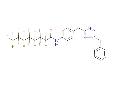 Octanamide,
2,2,3,3,4,4,5,5,6,6,7,7,8,8,8-pentadecafluoro-N-[4-[[2-(phenylmethyl)-2
H-tetrazol-5-yl]methyl]phenyl]-