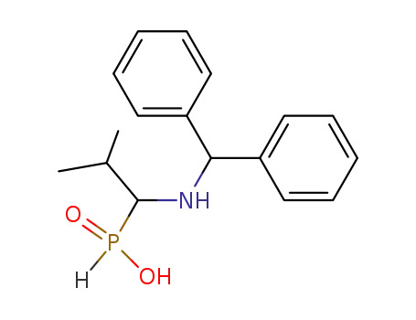 Molecular Structure of 65577-19-7 (Phosphinic acid, [1-[(diphenylmethyl)amino]-2-methylpropyl]-)