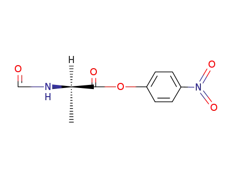 Molecular Structure of 61167-50-8 (D-Alanine, N-formyl-, 4-nitrophenyl ester)