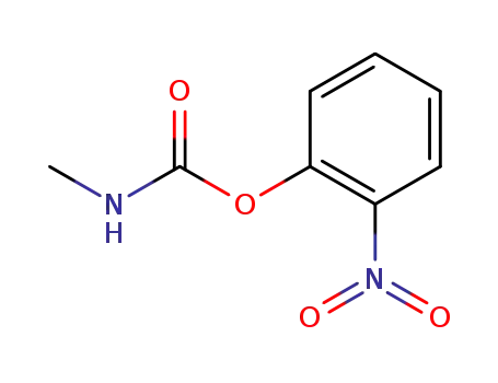 Molecular Structure of 7374-06-3 (N-Methylcarbamic acid 2-nitrophenyl ester)