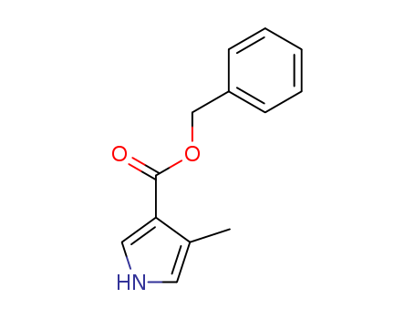 Molecular Structure of 89909-40-0 (1H-Pyrrole-3-carboxylic acid, 4-methyl-, phenylmethyl ester)