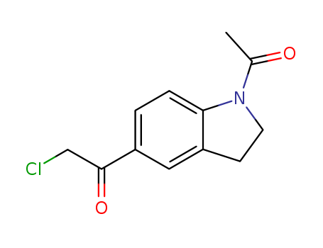 Ethanone, 1-(1-acetyl-2,3-dihydro-1H-indol-5-yl)-2-chloro-