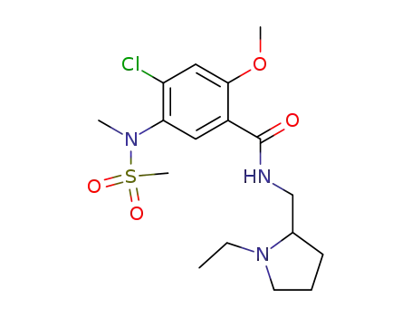 Benzamide, 4-chloro-N-((1-ethyl-2-pyrrolidinyl)methyl)-2-methoxy-5-(methyl(methylsulfonyl)amino)-