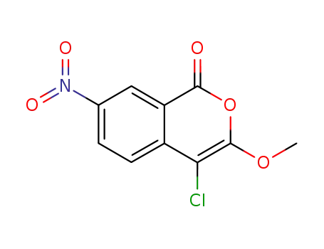 1H-2-Benzopyran-1-one, 4-chloro-3-methoxy-7-nitro-
