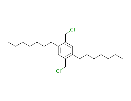 Molecular Structure of 141123-78-6 (Benzene, 1,4-bis(chloromethyl)-2,5-diheptyl-)