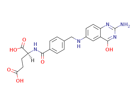 L-Glutamic acid,N-[4-[[(2-amino-3,4-dihydro-4-oxo-6-quinazolinyl)amino]methyl]benzoyl]- cas  56239-21-5