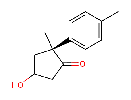 (2S,4RS)-4-hydroxy-2-methyl-2-p-tolyl-1-cyclopentanone
