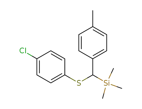 {[(4-Chlorophenyl)sulfanyl](4-methylphenyl)methyl}(trimethyl)silane