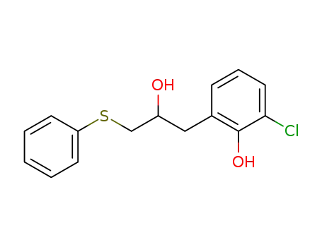 2-chloro-6-<2-hydroxy-3-(phenylthio)propyl>phenol