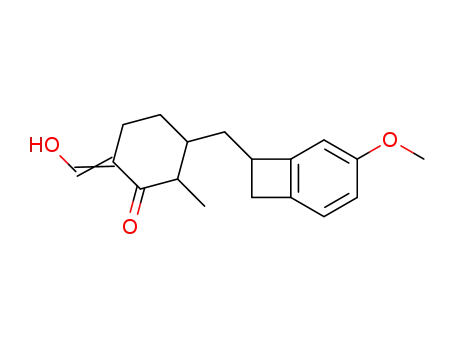 1-(4-hydroxymethylene-2-methyl-3-oxocyclohexylmethyl)-5-methoxy-1,2-dihydrocyclobutabenzene