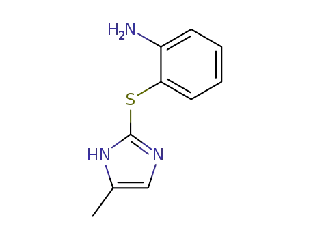 Molecular Structure of 88251-73-4 (Benzenamine, 2-[(4-methyl-1H-imidazol-2-yl)thio]-)