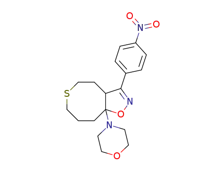 5H-Thiocino[4,5-d]isoxazole,
3a,4,7,8,9,9a-hexahydro-9a-(4-morpholinyl)-3-(4-nitrophenyl)-