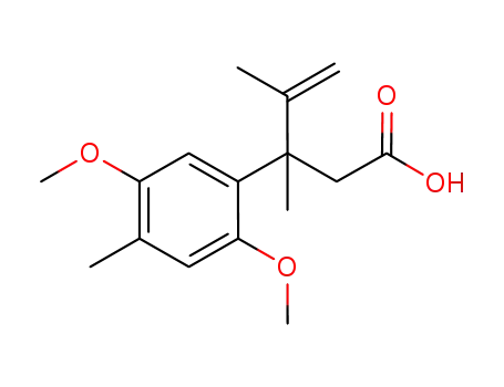 3-(2,5-dimethoxy-4-methyl-phenyl)-3,4-dimethyl-pent-4-enoic acid