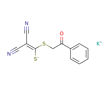 Kalium-2-cyan-3-(phenacylthio)-acrylnitril-3-thiolat