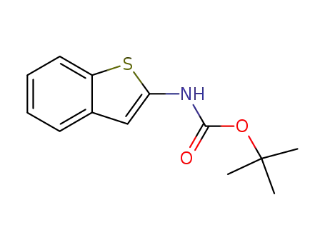 Molecular Structure of 89673-36-9 (tert-butyl benzo[b]thiophen-2-ylcarbaMate)