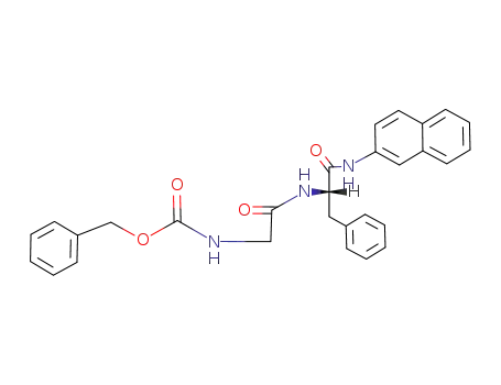 Molecular Structure of 112982-79-3 (L-Phenylalaninamide,
N-[(phenylmethoxy)carbonyl]glycyl-N-2-naphthalenyl-)
