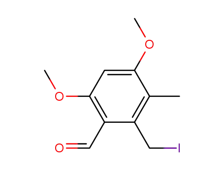 2-Iodomethyl-4,6-dimethoxy-3-methylbenzaldehyde