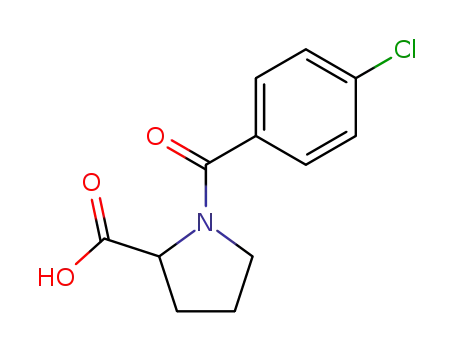 Molecular Structure of 62522-91-2 (N-(4-Chlorobenzoyl)-L-proline)