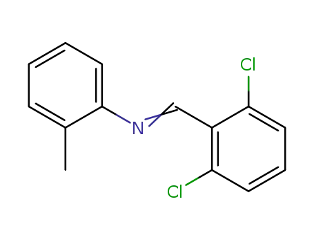 Molecular Structure of 33630-01-2 (Benzenamine, N-[(2,6-dichlorophenyl)methylene]-2-methyl-)