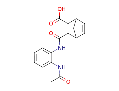 3-<(o-acetamidophenyl)carbamoyl>norbornadiene-2-carboxylic acid