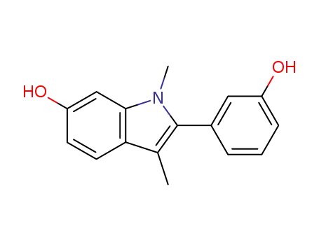 1H-Indol-6-ol, 2-(3-hydroxyphenyl)-1,3-dimethyl-