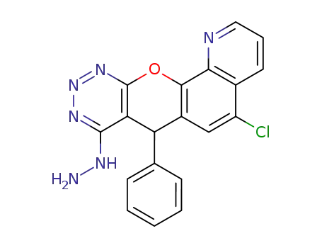 (5-chloro-7-phenyl-7<i>H</i>-12-oxa-1,9,10,11-tetraaza-benzo[<i>a</i>]anthracen-8-yl)-hydrazine