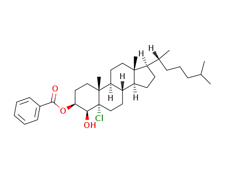 5-chloro-5α-cholestane-3β,4β-diol 3-monobenzoate
