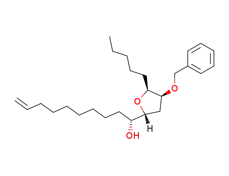 (R)-1-((2R,4S,5S)-4-Benzyloxy-5-pentyl-tetrahydro-furan-2-yl)-dec-9-en-1-ol