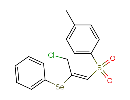 Molecular Structure of 112389-72-7 (Benzene, 1-[[3-chloro-2-(phenylseleno)-1-propenyl]sulfonyl]-4-methyl-,
(E)-)