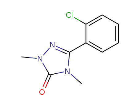 Molecular Structure of 117258-17-0 (5-(2-chlorophenyl)-2,4-dimethyl-2,4-dihydro-3H-1,2,4-triazol-3-one)