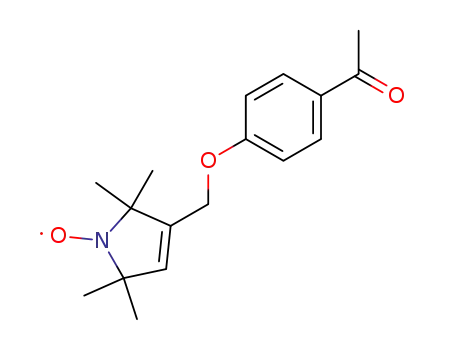 1H-Pyrrol-1-yloxy,
3-[(4-acetylphenoxy)methyl]-2,5-dihydro-2,2,5,5-tetramethyl-