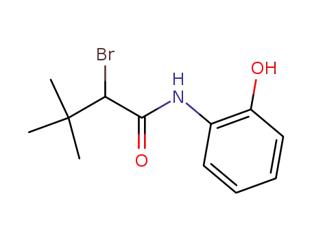 Molecular Structure of 104351-14-6 (Butanamide, 2-bromo-N-(2-hydroxyphenyl)-3,3-dimethyl-)
