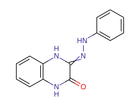 Molecular Structure of 91757-43-6 (2,3-Quinoxalinedione, 1,4-dihydro-, mono(phenylhydrazone))