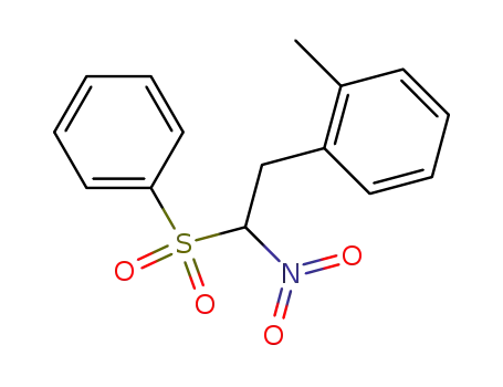 1-methyl-2-<2-nitro-2-(phenylsulfonyl)-ethyl>benzene