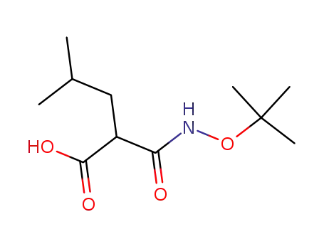 Molecular Structure of 608520-22-5 (Pentanoic acid, 2-[[(1,1-dimethylethoxy)amino]carbonyl]-4-methyl-)