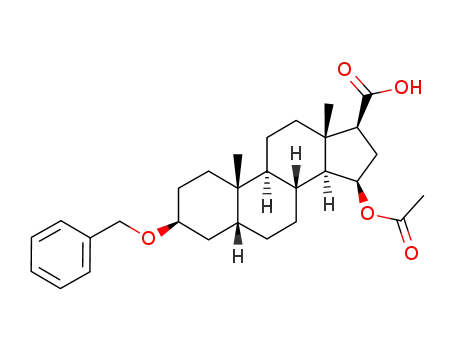 3β-benzyloxy-15β-acetoxy-5β-androsttan-17β-carboxylic acid