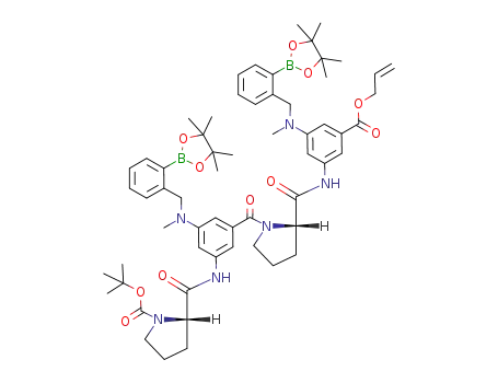 C<sub>60</sub>H<sub>78</sub>B<sub>2</sub>N<sub>6</sub>O<sub>11</sub>