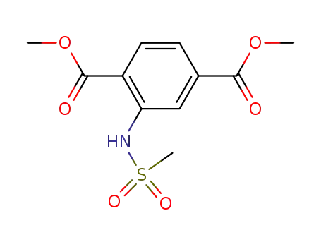 Molecular Structure of 136494-09-2 (dimethyl 2-[(methylsulfonyl)amino]terephthalate)