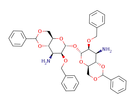 3-amino-2-O-benzyl-4,6-O-benzylidene-3-deoxy-α-D-mannopyranosyl 3-amino-2-O-benzyl-4,6-O-benzylidene-3-deoxy-α-D-mannopyranoside