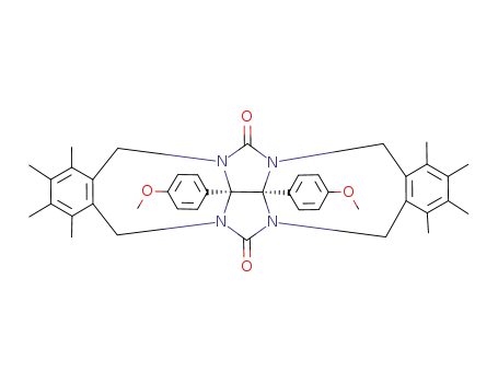 13b,13c-di(4-methoxyphenyl)-1,2,3,4,8,9,10,11-octa-methyl-5,7,12,13b,13c,14-hexahydro-5a,6a,12a,13a-tetraazabenzo[5,6]azuleno[2,1,8-ija]benzo[f]azulene-6,13-dione